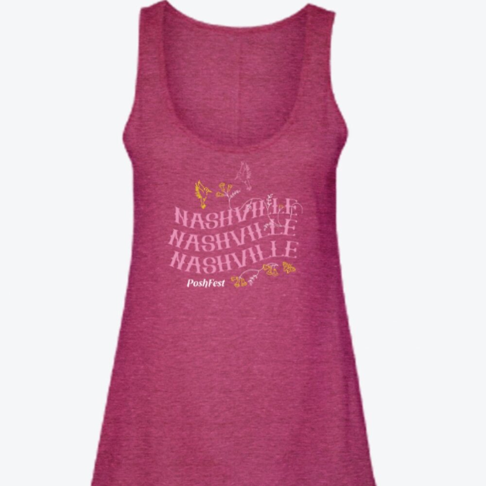 Poshmark Posh Fest Tank W/ Posh Pins